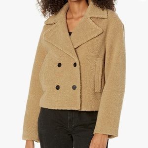 Theory Teddybear Faux Fur Peacoat